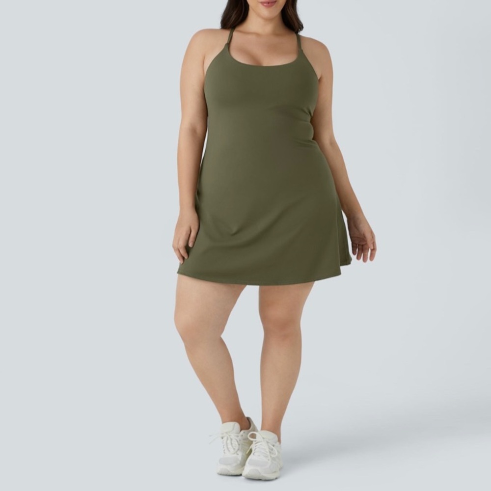 NWT Halara Softlyzero Plush Backless Active Dress… - image 1